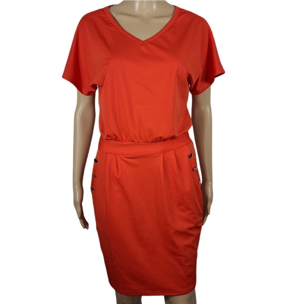 BOUTIQUE Red Drop Waist Dress